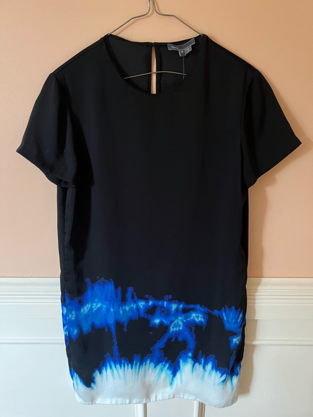 Vince Black Shift Dress mini $395 revolve Anthropologie unique vibrant 4